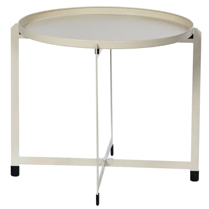 Stolik ogrodowy Havana okrągły 47 cm beige