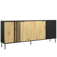 Komoda 4D RiminI 04 czarny/artisan