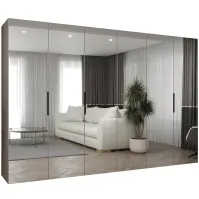Szafa Marbella III 300 kaszmir/czarny