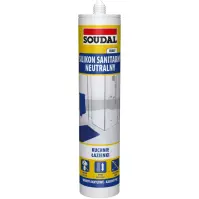 Soudal silikon neutralny sanitarny bialy 280 ml