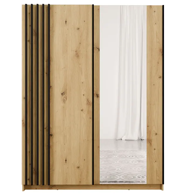 Szafa Bayadero 10 III artisan/czarne lamele