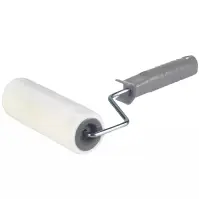 Wałek z uchwytem brązowy velur 18 cm