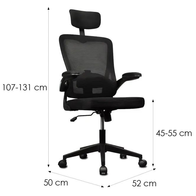 Fotel Biurowy Lvn System Ergo Lite Czarny Lv2115