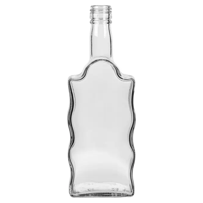 Butelka klasztorna 500 ml z zakrętką  biała - 6 szt.