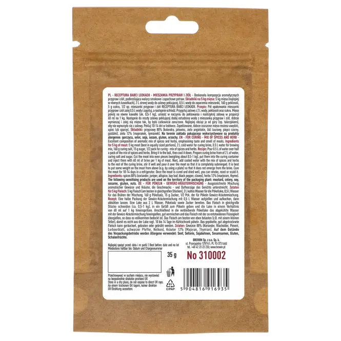 Receptura babci Leokadii do peklowania 35 g