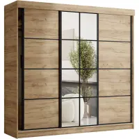 Szafa Tanger Z Lustrem 250 Dąb Craft Złoty