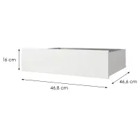 Komplet Szuflad ( 2 Szt. )GŁ62 120/150/180/200 Biały