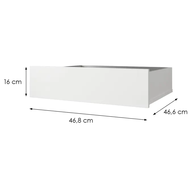 Komplet Szuflad ( 2 Szt. )GŁ62 120/150/180/200 Biały
