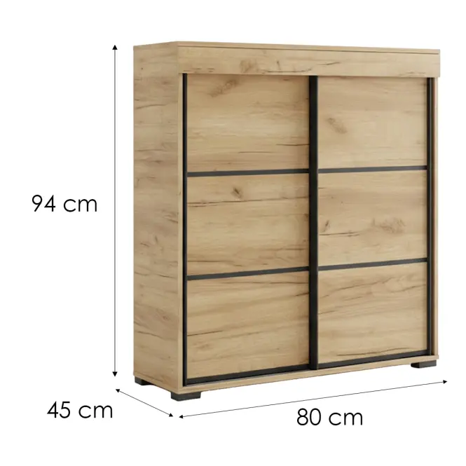 Komoda Tanger 80 Dąb Craft Złoty