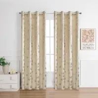 Zasłona na przelotkach GINKO RQ-015/210GSM 140x250 beżowy