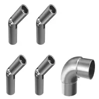 Zestaw kolanek regulowanych 1x42,4 + 4 x12 mm