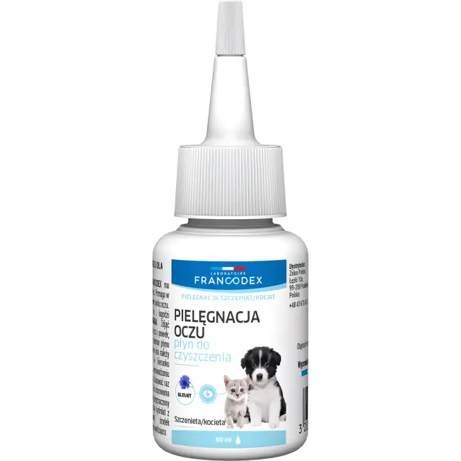 Płyn do czyszczenia oczu dla kociąt i szczeniąt 60 ml