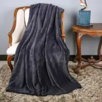 Koc Claudi 70x140 cm czarny