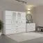Zestaw szafa Belluno 240 biała + komoda Belluno 150,3