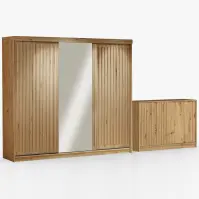 Zestaw szafa Royal 250 wotan + komoda Royal 150