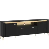 Szafka RTV Norica LAZF03 U114 2D1S czarny
