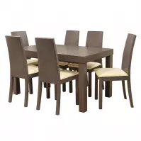 Zestaw stół i krzesła Karla 1+6 ST408 KR 107 BR022 bronco8720