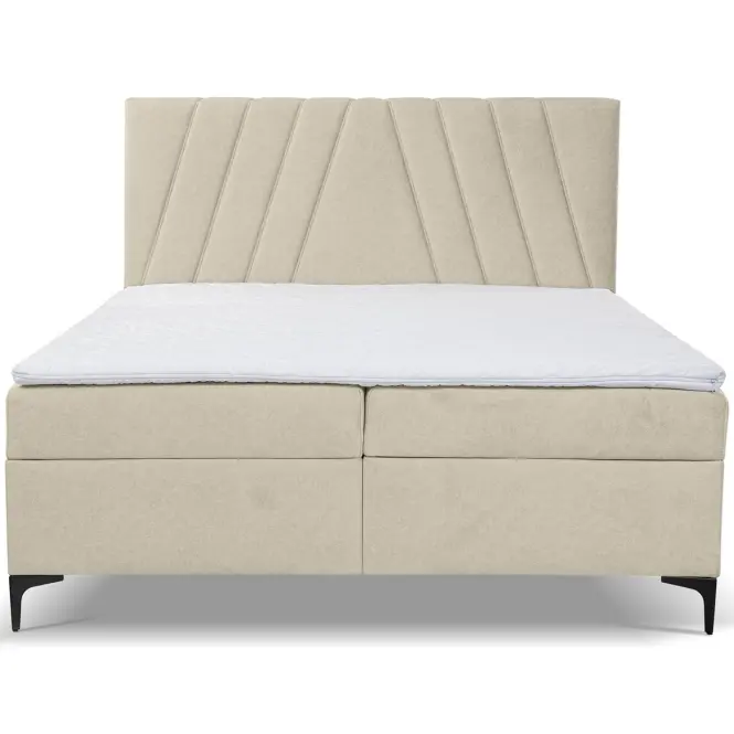 Łóżko kontynentalne Capri 160x200 z topperem Whisper 2