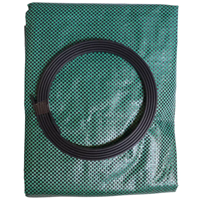 Kosz ogrodowy 300 l 67x84 cm zielony + 4 uchwyty GMB300