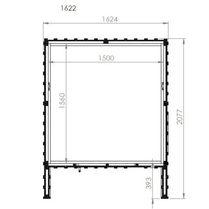 Domek ogrodowy Swedish Barn 1622 czarny V1