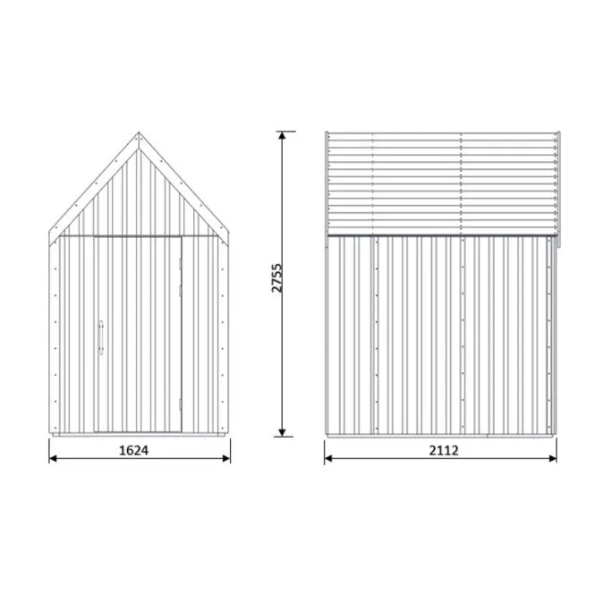 Domek ogrodowy Swedish Barn 1622 naturalny V3