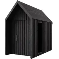 Domek ogrodowy Swedish Barn 1629 czarny V2