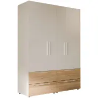 Szafa Moduklix Set 6 Biały/Dąb Mauvella