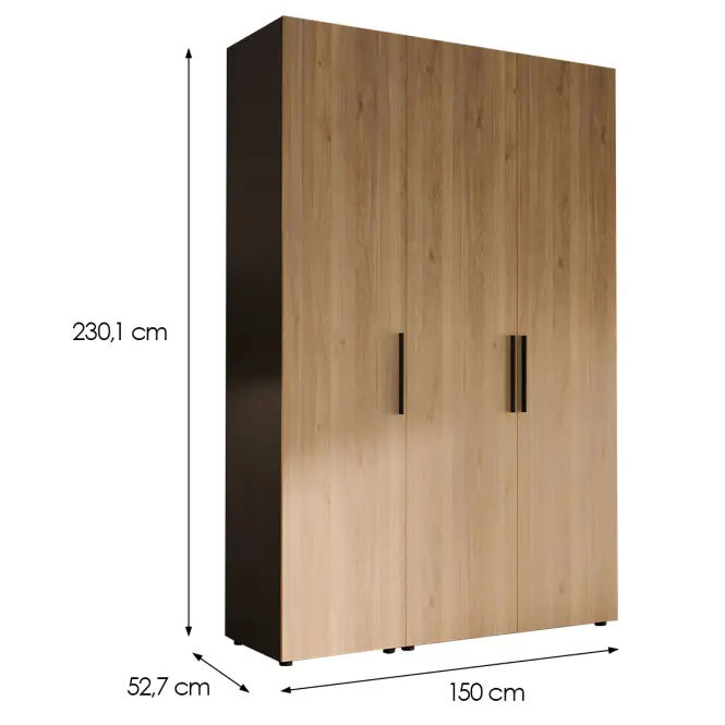 Szafa Moduklix Set 7 Dąb Mauvella/ Dąb Cabezone,2