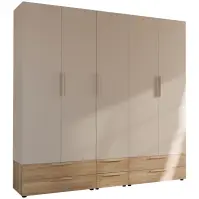 Szafa Moduklix Set 22 beż piaskowy/ Dąb Mauvella