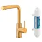Bateria zlewozmywakowa Duero Pure Basic Brushed Gold z filtracją wody