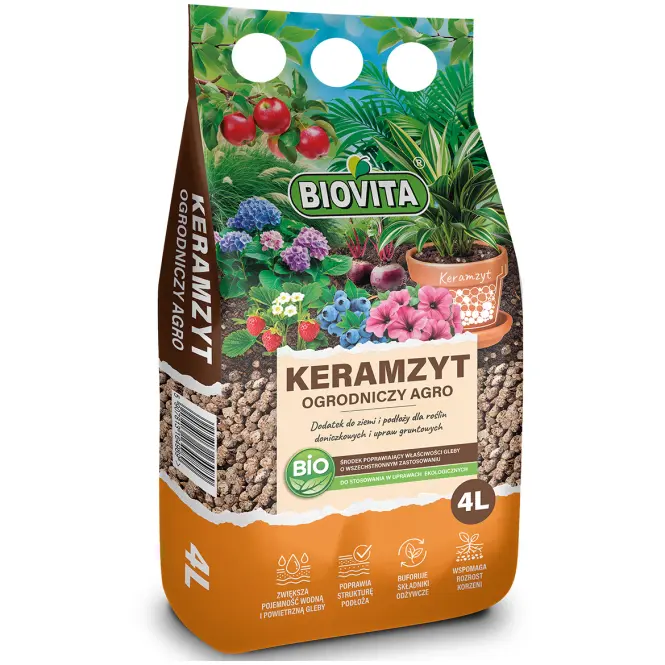 Biovita keramzyt ogrodniczy Agro 4 l 8-16 mm
