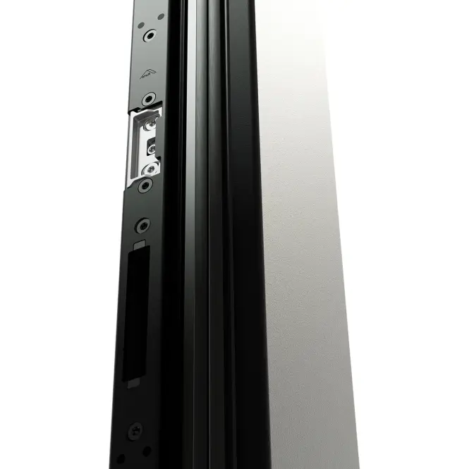 Drzwi wejściowe Neptun 90 P antracyt czarny inox/grafitowy