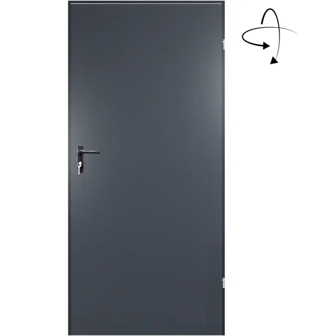 Drzwi techniczne T43 70 antracyt