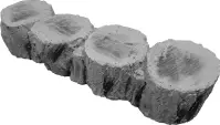 Obrzeże kołki brzoza 36.4x10x8 cm