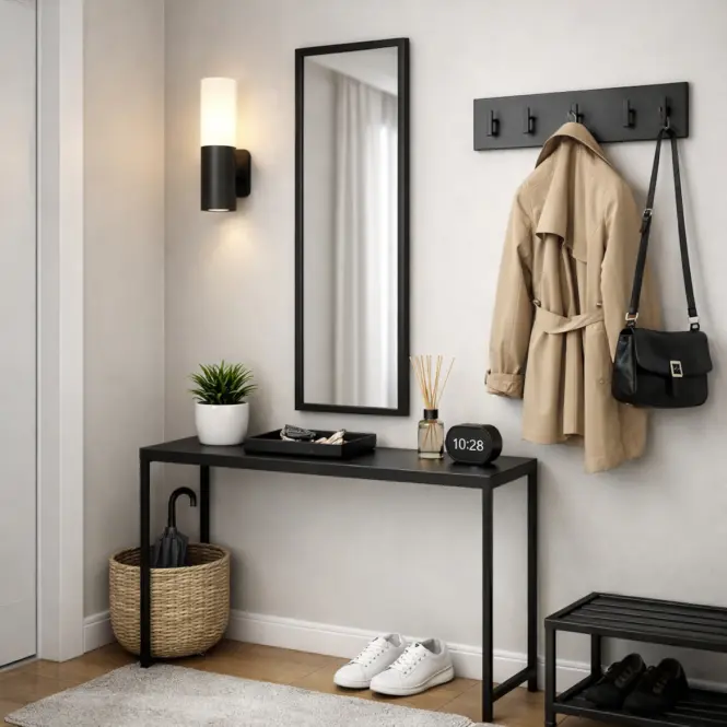 Lustro dekoracyjne w ramie 30X120 black