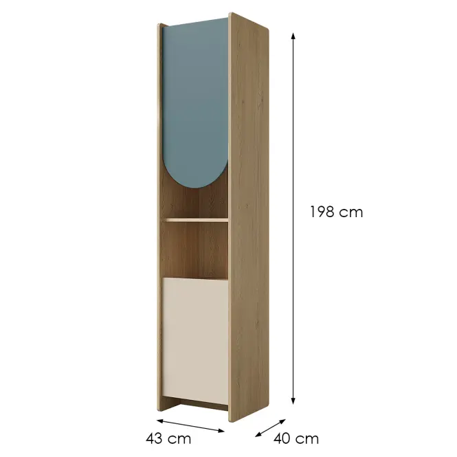 Regał Lexi 5l Cremona/Macadamia/Morski,2