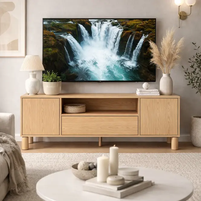Szafka RTV Sanden S6 Bookmatch