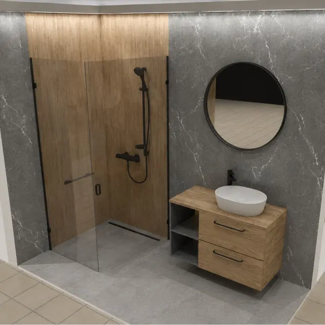 Panel ścienny SPC Carrara Grey 60x120cm 4mm