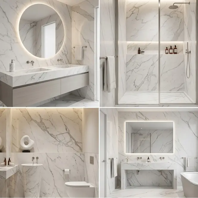 Panel ścienny SPC Carrara White 30x60cm 4mm