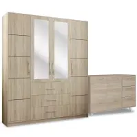 Zestaw Szafa Bali D4 Sonoma + Komoda Bali 140