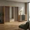 Zestaw Szafa London Wotan Lustro 250  + Komoda D3,3