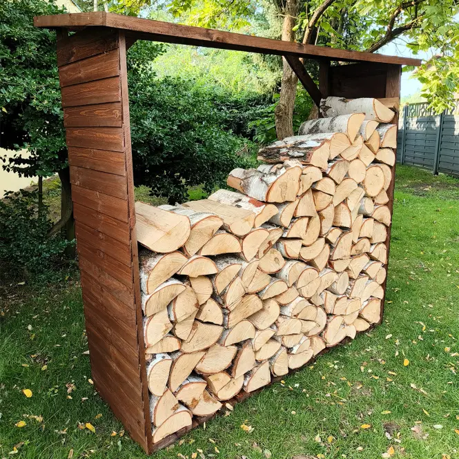 Drewutnia 180x64x183 cm brąz
