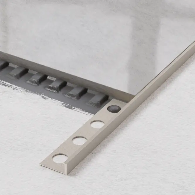 Profil licowy aluminiowy beżowy mat 10,5 mm x 270 cm