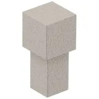 Kostka narożna do profili AIQ szara mat 10,5 mm