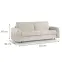 Sofa Peroni 180 ze stelażem włoskim Misterio 03,8