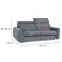 Sofa Perotti 140 ze stelażem włoskim Run Again 90,9