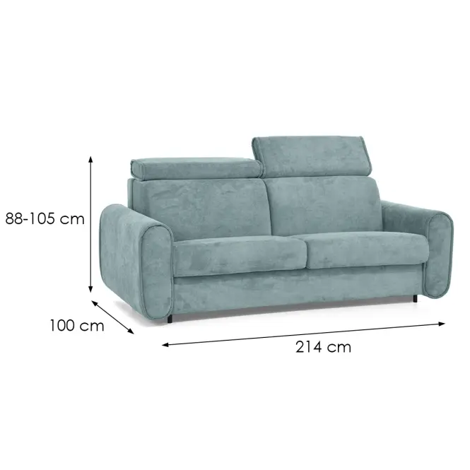 Sofa Perotti 160 ze stelażem włoskim Run Again 72
