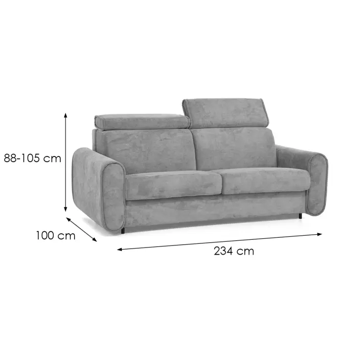Sofa Perotti 180 ze stelażem włoskim Run Again 85