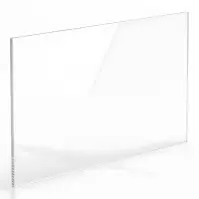 Płyta polistyren szkło syntetyczne Transparentny gładki przeźroczysty 100x50/2 mm 1 szt.