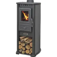 Piec kominkowy Berna Lux G 4.0 szary